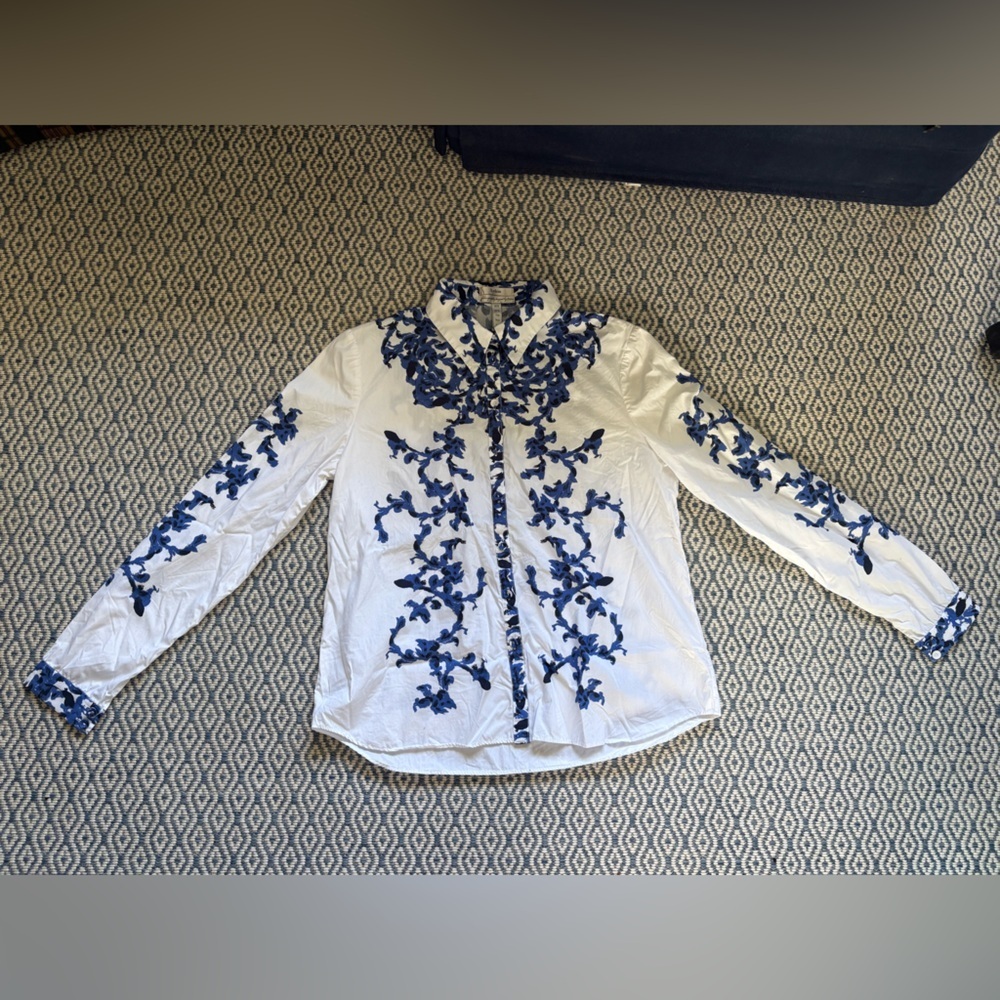 LIKE NEW ERDEM FLORAL BLOUSE